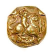 gold figural Button